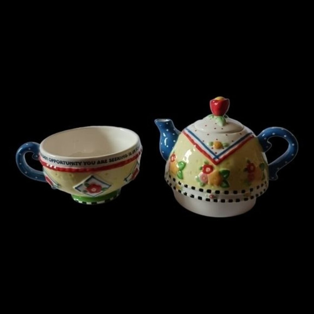 Michel & company teacup & pot combination multicolor - Picture 11 of 11